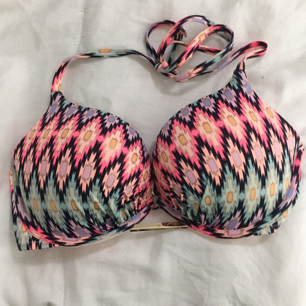 Victoria's Secret push up tribal print bikini top
